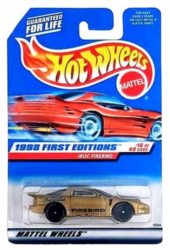 Hot Wheels - IROC Firebird: 1998 First Editions #16/40 - Collector #653 *Gold*