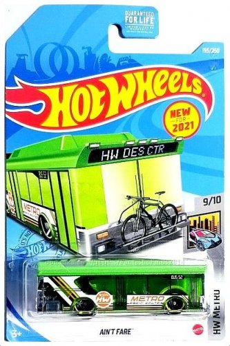 Hot Wheels - Ain't Fare: HW Metro #9/10 - #155/250 (2021) *Green Edition*