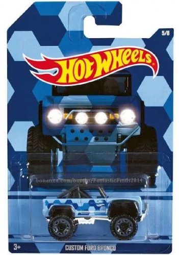 Hot Wheels - Custom Ford Bronco: Camouflage Trucks #5/8 (2017) *Blue Edition*