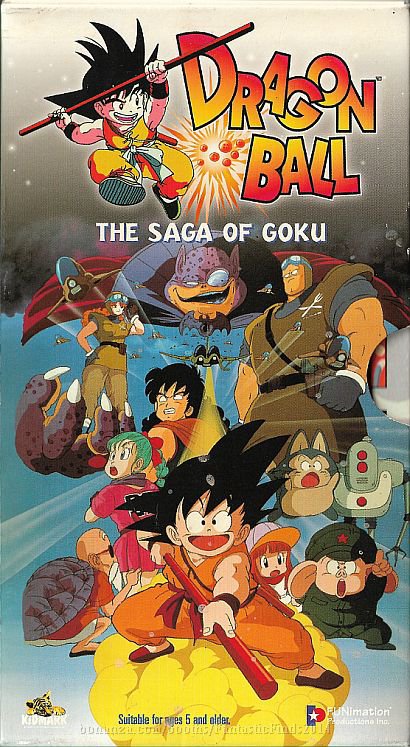 VHS - Dragon Ball: The Saga Of Goku (1995) *7-VHS Box Set / 13 Episodes*