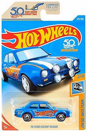 Hot Wheels 70 Ford Escort Rs1600 Hw 50th Race Team 210 335365 2018 1826