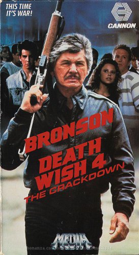 VHS - Death Wish 4: The Crackdown (1987) *Charles Bronson / Dana Barron*