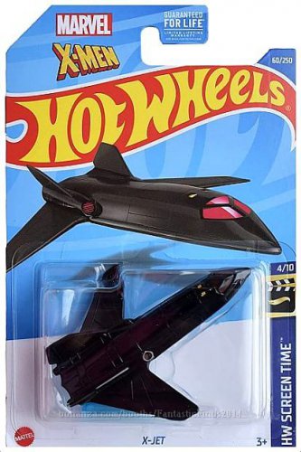 Hot Wheels - X-Jet: HW Screen Time #60/250 (2022) *Black / Marvel / The X-Men*