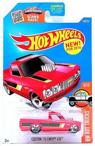 Hot Wheels - Custom '72 Chevy LUV: HW Hot Trucks #8/10 - #148/250 (2016) *Red*