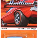 Hot Wheels - Custom '66 GTO Wagon: HW Redline #16/18 (2016) *Blue Edition*
