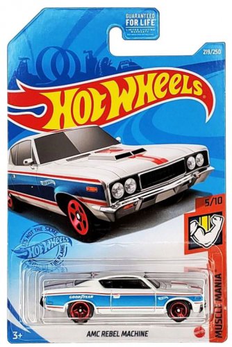Hot Wheels - AMC Rebel Machine: Muscle Mania #5/10 - #219/250 (2021) *White*