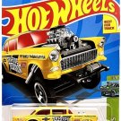 Hot Wheels - '55 Chevy Bel Air Gasser: HW Gassers #1/5 - #110/250 *Yellow*