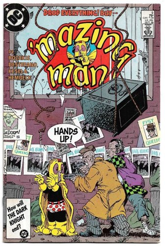 'Mazing Man #9 (1986) *DC Comics / Copper Age / Stephen DeStefano Cover*