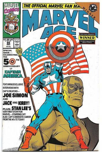 Marvel Age #95 (1990) *Marvel Comics / Captain America / Jack Kirby / Stan Lee*