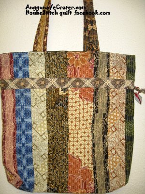 Hippy Batik Patchwork Quilt Tote Bag