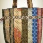 Hippy Batik Patchwork Quilt Tote Bag