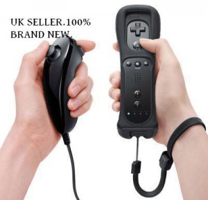 Nintendo Wii Nunchuck and remote (Black)