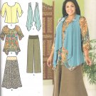 2011 Simplicity 2195 Pattern Tunic, Top, Vest, Pants, Skirt Size 10-18 Uncut