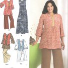 2009 Simplicity 2635 Pattern Plus Size Tunic, Dress, Vest, Pants, Dress Size 18W-24W Uncut