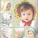 2008 Simplicity 2908 Pattern Babies Infants and Toddlers Hats 6 Styles XS-L Uncut
