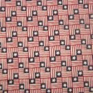 Small Red White Blue Flags with One Star  Cotton Fabric  2 yds x 46"