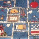 Old Fashioned Country School Days Fabric  28"w x 1 yd +  5"