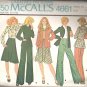 McCalls 4661 (1975) Vintage Pattern Unlined Jacket or Blouse Bias Skirt Pants Size 14  Uncut