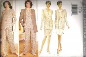 Butterick 4154 (1995) Plus Size Pattern Fast & Easy Wardrobe Jacket Top Skirt Pants  18-22  Uncut