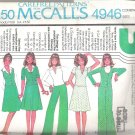 McCalls 4946 (1976)  Vintage Pattern Top Skirt Jacket Wide Leg Pants Vest  Size 6-10  Uncut