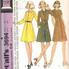 McCalls 3694 (1973) Pattern Misses and Junior Dress Tie Waist Jacket  Size 10  Uncut