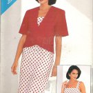 Butterick 5567 (1987) Pattern Jacket and Dress with Shoulder Straps  Size 8-12  Uncut