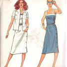 Butterick 3038 Pattern Side Button Dress Shoulder Straps Shirt Jacket  Size 10 Uncut