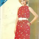 Butterick 5143 Pattern Dress Halter Type Bodice Elastic Waist Size 8-16 Uncut