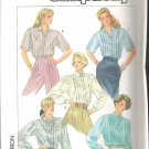 Simplicity 7854 (1986) Pattern Blouses Pleated to Yoke  Size 10 Uncut