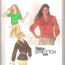 Simplicity 9264 (1979) Vintage Pattern Pullover Knit Top Shawl Collar Size 8-12 Uncut