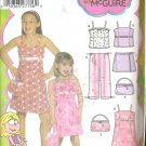 Simplicity 5083 (2004) Pattern Childs Girls Dress Top Crop Pants Skort Purse 7-14 Uncut