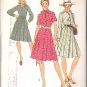 Simplicity 6270 (1974) Button Front Shirt Dress Front Pleats Long Short Sleeves Size 10 Uncut