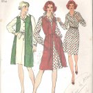 Simplicity 5907 (1973) Vintage Pattern Elastic Waist Dress Long Vest Size 10
