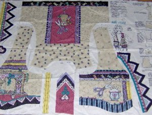 Daisy Kingdom Sew Cozy Vest Panel  Sewing Motif with Instructions 1 yd