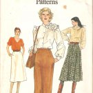 7444 Vogue Very Easy Pattern Slim Straight Skirt A-Line Skirt Flared Skirt Size 8 Uncut