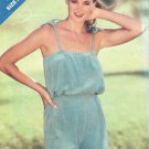 Butterick 3156 Pattern Short Jumpsuit Elastic Waist Spaghetti Tie Straps Size 8-12 Uncut