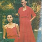 Butterick 6434 Pattern Unlined Jacket Shawl Collar V-neck Dress Shoulder Straps Size 10 Uncut