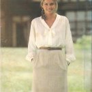 Butterick 6392 Pattern Shawl Collar Tie Blouse Straight Skirt Size 10  Uncut