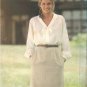 Butterick 6392 Pattern Shawl Collar Tie Blouse Straight Skirt Size 10  Uncut