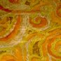 Orange Brown Yellow Drapable Fabric  45" wide x 3 yards