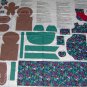 Christmas Gingerbread Doll Cut and Sew Fabric Panel