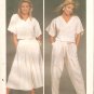 Simplicity 6742 (1984) Crop Top Pleated Skirt and Tapered Pants Pattern Size 10  Uncut