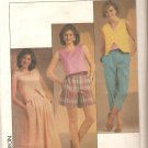 Simpllicity 6854 (1985) Top Pleated Full Skirt Crop Pants Shorts Pattern Size 6-8-10  Uncut