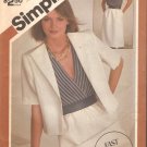 Simplicity 6274 (1983) Surplice Bodice Elastic Waist Dress Jacket Pattern Size 10-12-14  Uncut