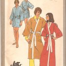 Simplicity 9507 Vintage Classic Unisex Kimono Robe Tie Belt Pattern Size 12  Uncut