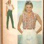 Simplicity 9552 (1980) Sleeveless Shirt Wide Leg Shorts Straight Leg Pants Pattern Size 12  Uncut