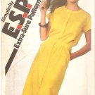 Simplicity 9360 (1980) Button Front Shirtdress Waistband Cap Sleeves Pattern Size 10-12-14 Uncut