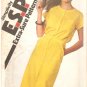 Simplicity 9360 (1980) Button Front Shirtdress Waistband Cap Sleeves Pattern Size 10-12-14 Uncut