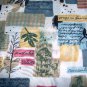 Mushrooms Leaves Written Mushroom Facts Fabric  8 1/3 yds x 46"w