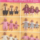 Simplicity 3572 (2007) Doll Hoodie Jacket Skirt Jumper Overalls Pants Sleeper Hat Pattern UNCUT